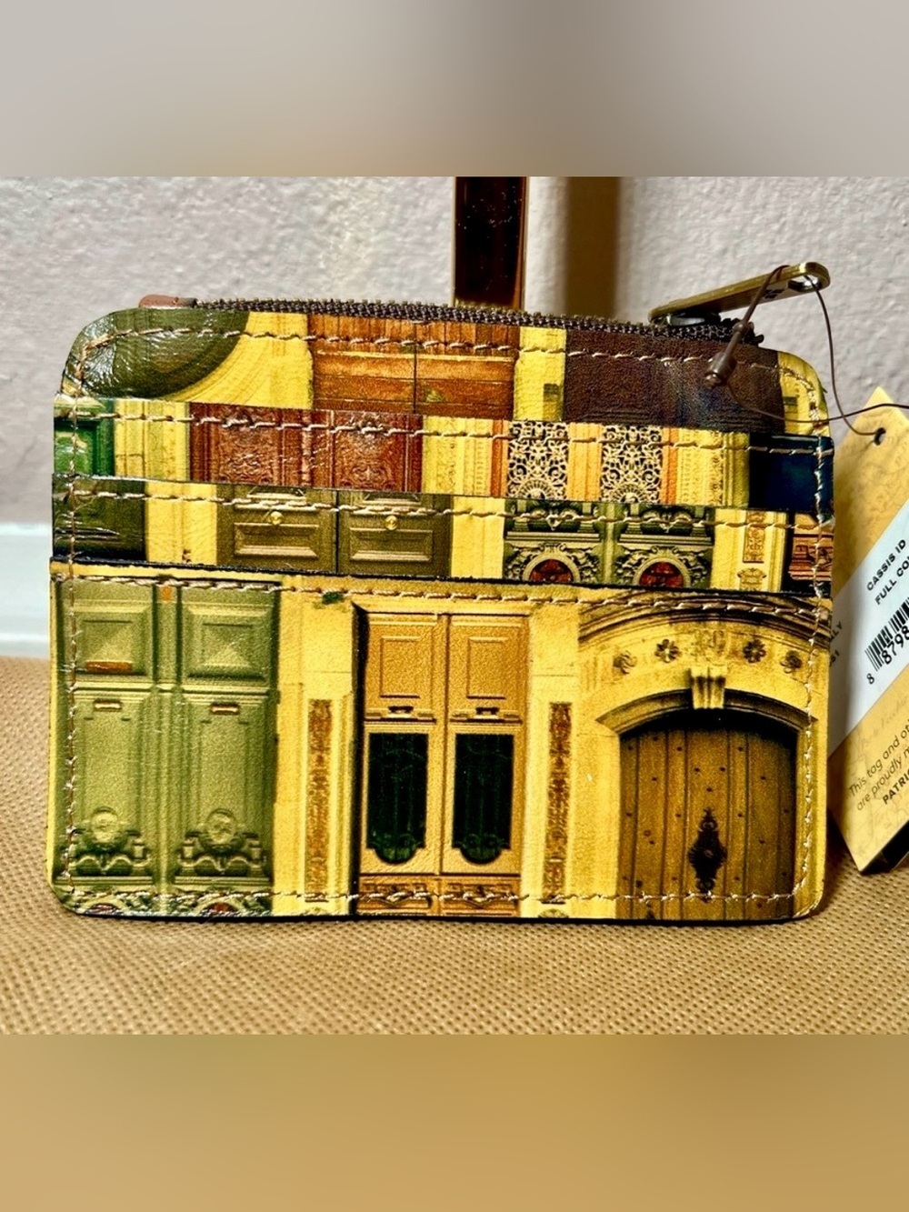NWT Patricia Nash Cassis Leather Doorways to Italy ID Wallet